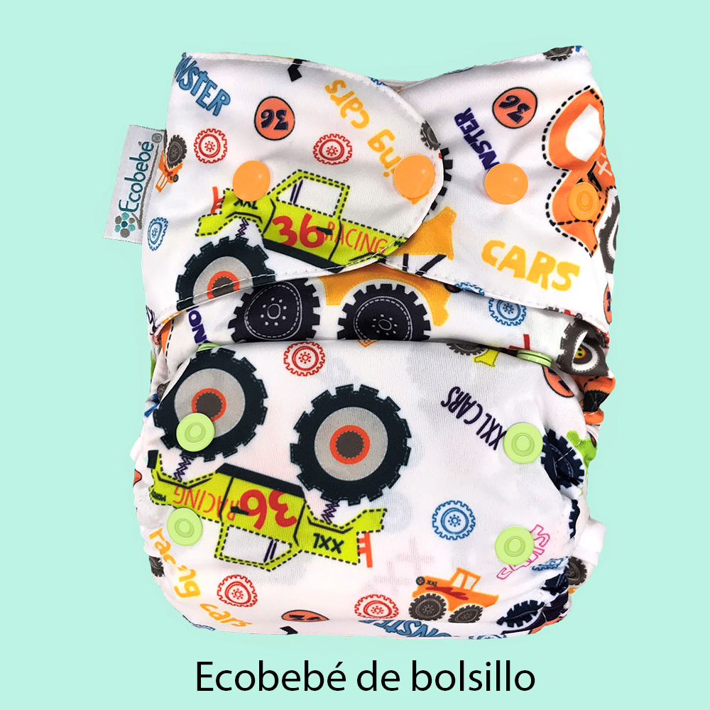 pañal ecológico de bolsillo Ecobebé Monster Truck